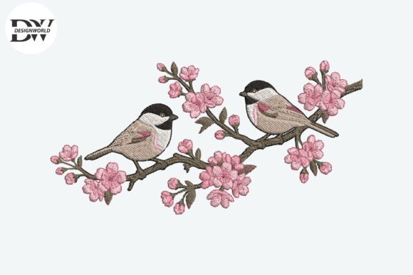 Birds on Cherry Branch Embroidery Design Review