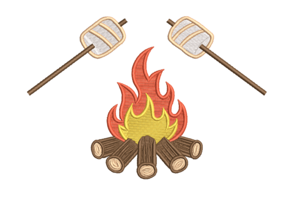 Campfire Marshmallow: A Cozy Addition to Personalized Embroidery