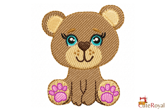 Cute Teddy Bear – Blue Eyes