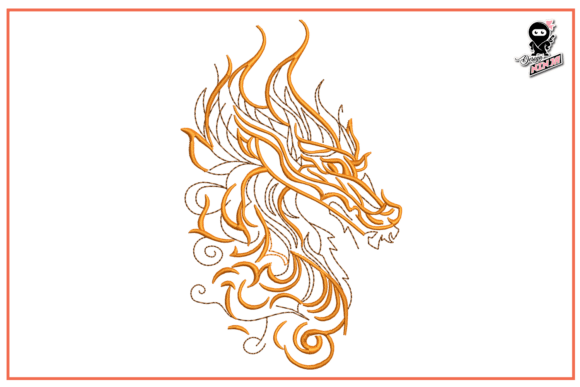 Fire Dragon: A Bold Choice for Personalized Embroidery