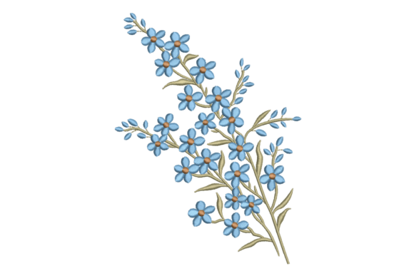 Forget-Me-Not Spray Embroidery Design Review for Etsy Sellers
