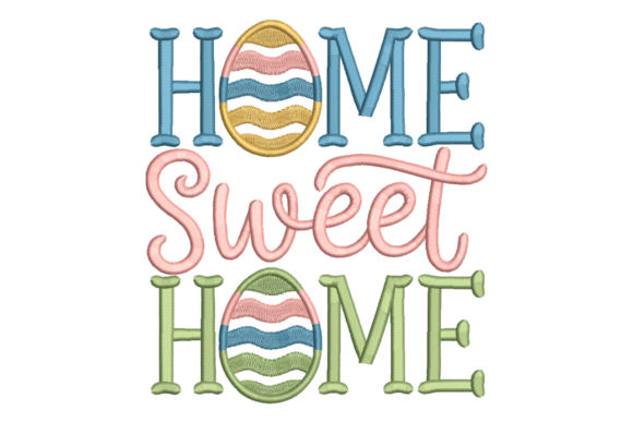 Home Sweet Home – Easter Egg Embroidery Review