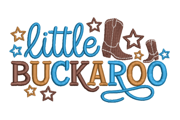 Little Buckaroo – Western Kids: A Charming Embroidery Design for Personalized Gifts