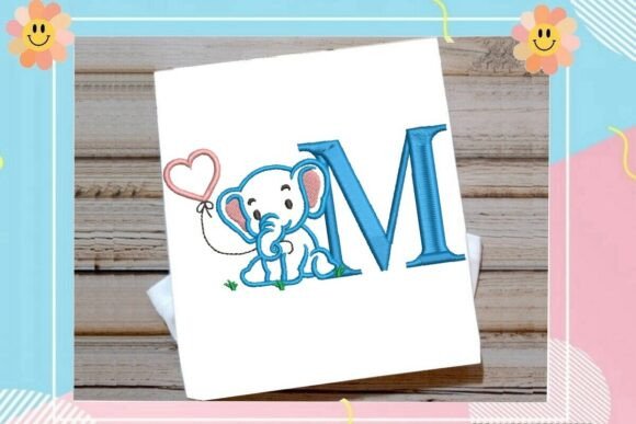 M Letter Cute Elephant Decor Review