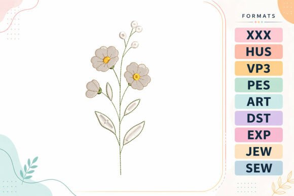 Minimal Wildflower Floral: A Botanical Touch for Boutique Apparel