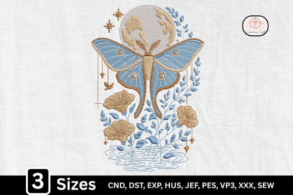 Moon Moth Lunar Floral Butterfly Embroidery Review