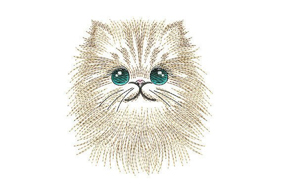 Persian Cat Embroidery Design Review for Craft Fair Sellers