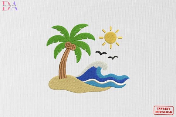 Sunny Island Wave Paradise Escape: A Coastal Design for Business Branding