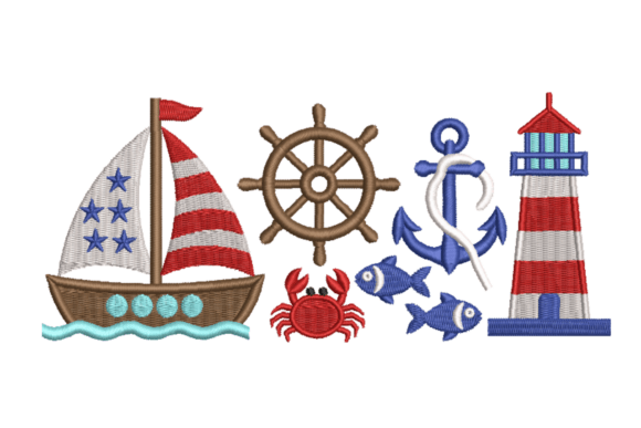 Testing the Nautical Icons Set in Real Embroidery Projects