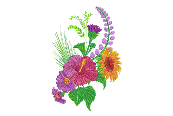 Tropical Flower Bouquet: A Bright, Bold Design for Craft Fair Success